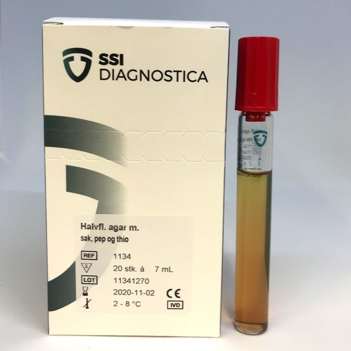 1134 Halvfl. agar m. sak, pep og thio