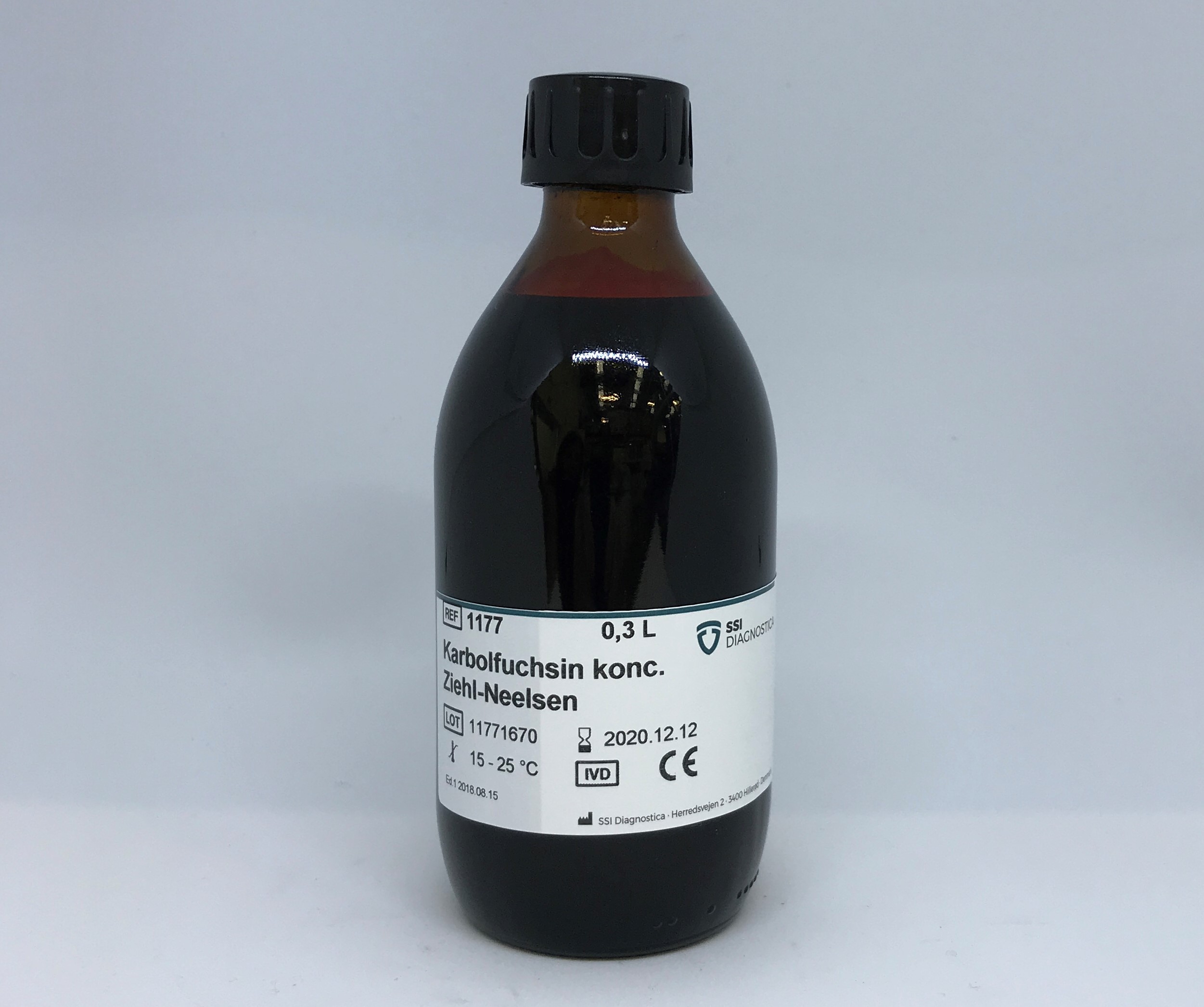 1177 Karbolfuchsin konc. Ziehl-Neelsen - 0,3 L