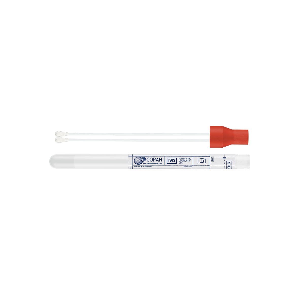 Double regular Rayon swab and liquid stuart Medium
